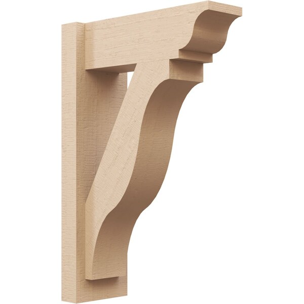 Ekena Millwork 6-in W x 16-in D x 24-in H Funston Trad Rough Cedar Woodgrain TimberThane Outlooker, Primed Tan OUTUR060X16X24FST04RCPR - main